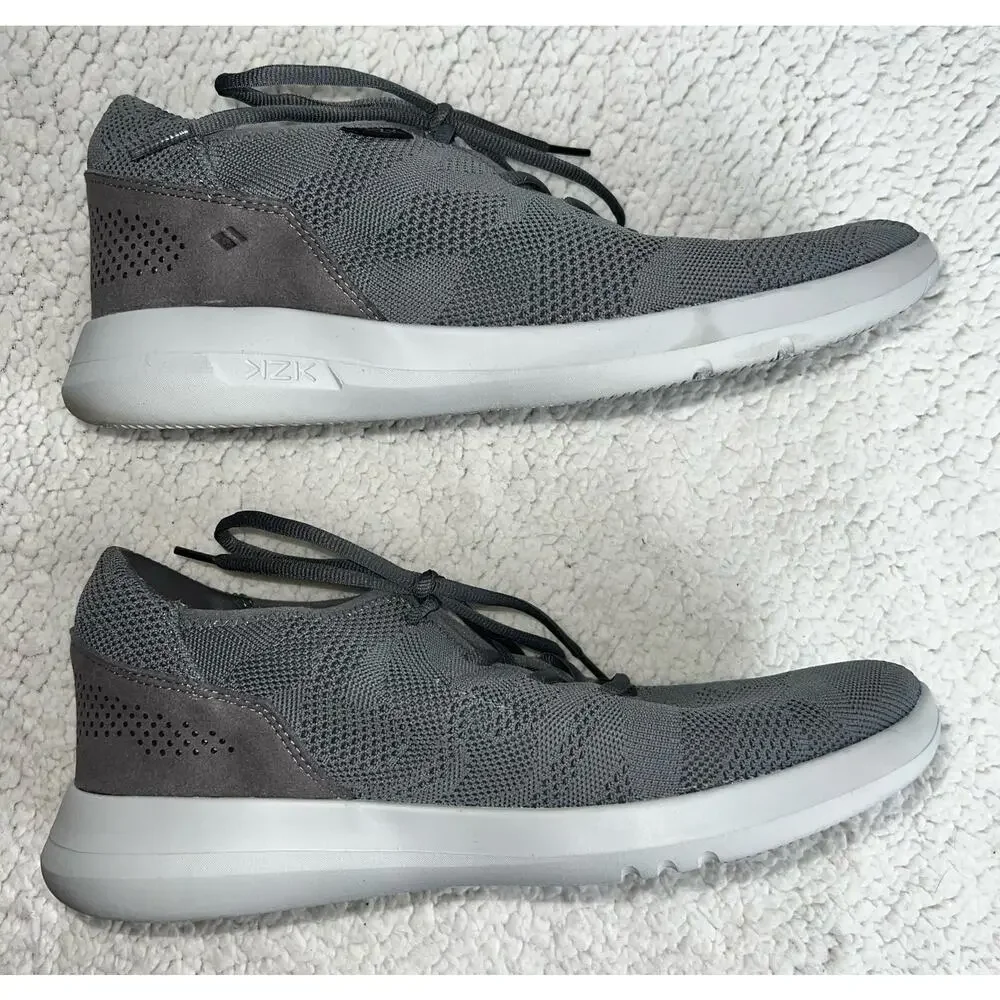 Kizik Madrid Eco-Knit Shoes Gray Hands Free Lightweight Sneakers - sz 10.5M - T7